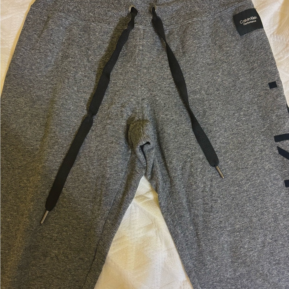 Calvin Klein Gray Athletic Drawstring Sweatpants